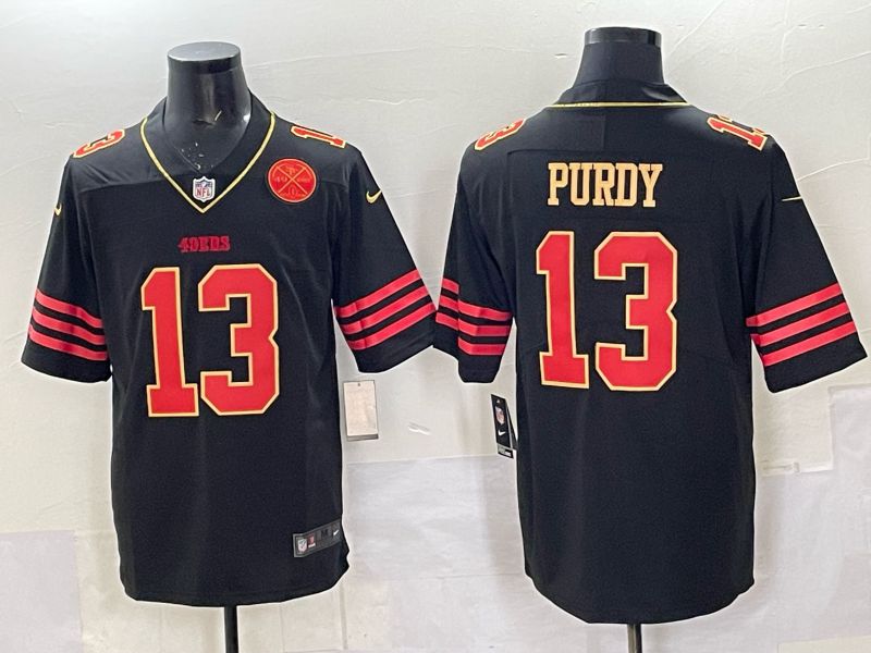 Men 2025 Nike San Francisco 49ers #13 Purdy Black Limited NFL Jersey style 0066->san francisco 49ers->NFL Jersey